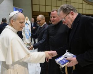 Kevin with Pope Leo XIV